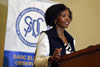 Minister Maite Nkoana-Mashabane during the Press Conference of the SADC Election Observer Mission (SEOM) to the Republic of Zambia, in Lusaka, Zambia, 22 January 2015.