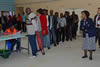 Minister Maite Nkoana-Mashabane as head of the SADC Observer Mission to Zambia, visits polling stations in the early morning as voters begin to cast their votes, Lusaka, Zambia, 20 January 2015.