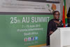 Deputy Chairperson, H. E. Luisa Diogo, of the African Union Foundation addresses the African Union (AU) Summit Fundraising Initiative Dinner, Johannesburg, South Africa, 4 June 2015.