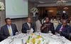 Deputy Chairperson, H. E. Luisa Diogo, of the African Union Foundation with invited guests at the African Union (AU) Summit Fundraising Initiative Dinner, Johannesburg, South Africa, 4 June 2015.
