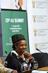 Deputy Minister Nomaindiya Mfeketo addresses the community members of Cape Town on 20 May 2015, ahead of the Budget Vote of the Department of International Relations and Cooperation to be held at Parliament on 21 May 2015, Cape Town, South Africa.