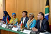 Deputy Minister Nomaindiya Mfeketo with her Iranian counterpart, Mr Amir Abdollahian, Deputy Minister of Arab and African Affairs during the opening session. Deputy Minister leads the South African delegation, which consists of Deputy Minister Majola, Deputy Minister Molekane and Deputy Minister Jonas. Seated on the right of Deputy Minister Mfeketo is South Africa’s Ambassador to Iran, Ambassador WMP Whitehead, Tehran, Islamic Republic of Iran, 29-30 August 2015.
