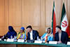 Deputy Minister Nomaindiya Mfeketo with her Iranian counterpart, Mr Amir Abdollahian, Deputy Minister of Arab and African Affairs during the opening session. Deputy Minister leads the South African delegation, which consists of Deputy Minister Majola, Deputy Minister Molekane and Deputy Minister Jonas. Seated on the right of Deputy Minister Mfeketo is South Africa’s Ambassador to Iran, Ambassador WMP Whitehead, Tehran, Islamic Republic of Iran, 29-30 August 2015.