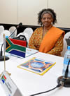 Deputy Minister Nomaindiya Mfeketo at the Ministerial breakaway session for the First Indian Ocean Rim Association (IORA) Ministerial Blue Economy Conference, Port Louis, Mauritius, 2-3 September 2015.
