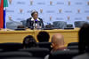 Deputy Minister Nomaindiya Mfeketo addresses the media during a Press Conference, Imbizo Media Centre, Parliament, Cape Town, South Africa, 9 September 2015.