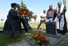 Deputy Minister Nomaindiya Mfeketo lays a wreath at the grave of Dora Tamana, Rondevlei, Cape Town, South Africa, 8 October 2015.