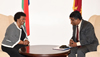 Deputy Minister Nomaindiya Mfeketo meets with Deputy Foreign Minister Atijth P Perera of Sri Lanka for Bilateral Consultations, Colombo, Sri Lanka, 24-28 February 2015.