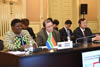 The Deputies of Foreign Affairs Ministers Consultations on the situation in the Middle East and North Africa. South Africa is represented by the South African Ambassador to Russia, Ms Nomasonto Maria Thusi, Moscow, Russia, 22 May 2015.
