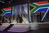 President Jacob Zuma presents his keynote address during the Ubuntu Awards Ceremony, Cape Town, South Africa, 14 February 2015.