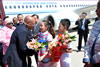 President Jacob Zuma and Mrs Zuma arrive at Beijing's Capital International Airport, ahead of the 70th Anniversary of the End of the Occupation of China and the Second World War, Beijing, People's Republic of China, 2 September 2015.