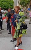 Minister Lindiwe Zulu with her mother Mthele Zulu, Cape Town, South Africa, 12 February 201
