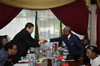 Meeting between Deputy Minister Luwellyn Landers and the Deputy Minister of Foreign Affairs of the Republic of Gabon, Mr Calixte Isidore Nsie Edang, Libreville, Gabon, 12 May 2016.