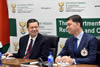 Deputy Minister Luwellyn Landers opens the Sixteenth Annual Regional Seminar on International Humanitarian Law. Seated next to him is the Head of Regional Delegation, Pretoria - International Committee of the Red Cross, Mr Vincent Cassard, OR Tambo Building, Pretoria, South Africa, 23 August 2016.