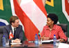 Minister Maite Nkoana-Mashabane with the Minister for Europe, Integration and Foreign Affairs of Austria, Mr Sebastian Kurz, Pretoria, South Africa, 24-26 October 2016.