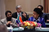 Minister Maite Nkoana-Mashabane and the BRICS Sherpa of South Africa, Ambassador Anil Sooklal, at the Tenth BRICS Ministers of Foreign Affairs Meeting, New York, USA, September 20, 2016.