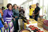 Minister Maite Nkoana-Mashabane with the Minister of Foreign Affairs of Ghana, Ms Hanna Tetteh, walk through an Trade exhibition of Ghanian products, Accra, Ghana, 6 May 2016.