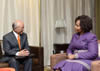 Minister Maite Nkoana-Mashabane meets with the Director General (DG) of the International Atomic Energy Agency (IAEA), Mr Yukiya Amano, Pretoria, South Africa, 10 May 2016.