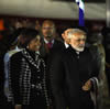 Arrival of Prime Minister Narendra Modi of the Republic of India. He is received by Minister Maite Nkoana-Mashabane, Waterkloof Air Force Base, Pretoria, South Africa, 7 July 2016.