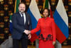 Minister Maite Nkoana-Mashabane during a one-on-one meeting with the Russian Minister of Natural Resources and Environment, Mr Sergey Donskoy, Pretoria, South Africa, 18 November 2016.