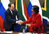 Minister Maite Nkoana-Mashabane, and the Russian Minister of Natural Resources and Environment, Mr Sergey Donskoy, during the Fourteenth Session of the Joint Intergovernmental Committee on Trade and Economic Cooperation (ITEC) between South Africa and the Russian Federation, Pretoria, South Africa, 18 November 2016.
