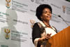 Minister Maite Nkoana-Mashabane briefs the media on international developments. The Minister discussed the SADC Summit held in Swaziland, the G20 Summit in China and upcoming events namely NAM, UNGA and BRICS, Pretoria, South Africa, 13 September 2016.