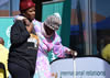 Minister Maite Nkoana-Mashabane during a Nelson Mandela Day charity event in Klerksdorp, Emmanuel Disability and Old Age Centre, Jouberton, Matlosana, South Africa, 21 Juy 2016.