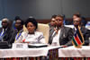 Minister Maite Nkoana-Mashabane and the Minister of State Security, Mr David Mahlobo, at the Seventh High Level Meeting of the Regional Oversight Mechanism (ROM) of the Peace, Security and Cooperation Framework for the Democratic Republic of the Congo (DRC) and the Region, Luanda, Angola, 26 October 2016.