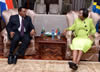 Minister Matie Nkoana-Mashabane meets with the Foreign Minister of Tanzania, Dr Augustine Mahig, for Bilateral Discussions, Pretoria, South Africa, 5 January 2016.