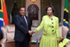 Minister Matie Nkoana-Mashabane meets with the Foreign Minister of Tanzania, Dr Augustine Mahig, for Bilateral Discussions, Pretoria, South Africa, 5 January 2016.