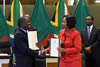 Minister Maite Nkoana-Mashabane and the Foreign Minister of Zambia, Mr Harry Kalaba, sign a Memorandum of Understanding (MOU), Pretoria, South Africa, 7 December 2016. 