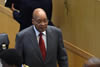 President Jacob Zuma arrives at the Opening of the NEPAD Heads of State and Government Orientation Committee (HSGOC) Meeting. He is greeted by Prime Minister Hailemariam Desalegn of Ethiopia, Addis Ababa, Ethiopia, 29 Jauary 2016.