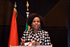 Minister Nkoana-Mashabane with Minister Georges Robelo Chikoti of Angola at the opening of the Fourth Session of the South Africa - Angola Joint Commission for Cooperation (JCC), Luanda, Angola, 14 July 2017.