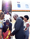 President of the Republic of Angola, João Manuel Gonçalves Lourenço, arrives at the Waterkloof Airforce Base, Pretoria, South Africa, 23 November 2017.