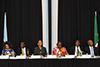 Minister Maite Nkoana-Mashabane with Minister Pelonomi Venson-Moito of Botswana, co-chair the Ministerial Meeting of the Fourth Session of the South Africa - Botswana Bi-National Commission, Gaborone, Botswana, 16 November 2017.