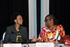 Minister Maite Nkoana-Mashabane with Minister Pelonomi Venson-Moito of Botswana, co-chair the Ministerial Meeting of the Fourth Session of the South Africa - Botswana Bi-National Commission, Gaborone, Botswana, 16 November 2017.