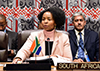 Minister Maite Nkoana-Mashabane chairs the BRICS Ministerial Meeting, on the sidelines of the UN General Assembly, UN Headquarters, New York, USA, 21 September 2017.