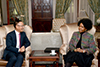 Minister Maite Nkoana-Mashabane receives a Courtesy Call from the Assistant Minister of Foreign Affairs of China, Mr Chen Xiaodong, Pretoria, South Africa, 21 August 2017.