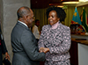 Minister Maite Nkoana-Mashabane with her counterpart from the Democratic Republic of Congo (DRC), Mr Léonard She Okitundu, Pretoria, South Africa, 24 June 2017.