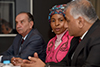 Minister Maite Nkoana-Mashabane, Minister Aloysio Nunes Ferreira (Brazil), and Dr V K Singh (India), sign the minutes of the Eight IBSA Trilateral Ministerial Commission (ITMC) and adress the media, Southern Sun, Elangeni, Durban, South Africa, 17 October 2017.