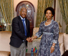 Minister Maite Nkoana-Mashabane receives a Courtesy Call from the Minister of Foreign Affairs and International Relations of the Kingdom of Lesotho, Mr Lesego Makgothi, Pretoria, South Africa, 23 October 2017.