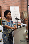 Minister Maite Nkoana-Mashabane opens the new High Commission of South African in Lilongwe, Malawi.
She is joined by the Minister of Lands, Housing and Urban Development of Malawi, Mr Austin Atupele Muluzi, in Lilongwe, Malawi, 9 May 2017.