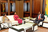 Special Envoy of the President of South Africa, Minister Maite Nkoana-Mashabane, pays a Courtesy Call on the President of Namibia, Mr Hage Geingob, Windhoek, Namibia, 18 May 2017.