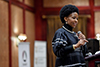 Minister Maite Nkoana-Mashabane addresses students at the Black Management Forum Student Chapter, Polokwane, South Africa, 19 May 2017