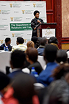 Minister Maite Nkoana-Mashabane addresses students at the Black Management Forum Student Chapter, Polokwane, South Africa, 19 May 2017