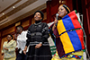 Minister Maite Nkoana-Mashabane addresses students at the Black Management Forum Student Chapter, Polokwane, South Africa, 19 May 2017.