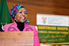 Minister Maite Nkoana-Mashabane at the Graduation and Closing Ceremony of the third Gertrude Shope Annual Dialogue Forum on Conflict Resolution and Peace-making, Conference Centre, O R Tambo Building, Pretoria, South Africa, 4 August 2017.