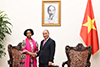 Minister Maite Nkoana-Mashabane, meets with the Prime Minister of the Socialist Republic of Vietnam, Mr Nguyễn Xuân Phúc, Hanoi, Socialist Republic of Vietnam, 6 September 2017.