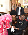 Minister Maite Nkoana-Mashabane payes a Courtesy Call on the former President of Zambia, Mr Kenneth Kaunda, during the African Regional Heads of Mission Conference, Lusaka, Zambia, 15-17 May 2017.