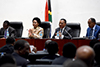 Minister Maite Nkoana-Mashabane with the Foreign Minister of Tanzania, Dr Augustine P. Mahiga, at the South Africa - Tanzania Ministerial Session, Dar es Salaam, Tanzania, 10 May 2017.