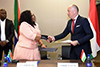 South Africa – Hungary Senior Officials Meeting and the Signing of MOU on Water Resource Management between the Minister of Water and Sanitation of South Africa, Ms Nomvula Mokonyane, and the Deputy State Secretary of the Ministry of Foreign Affairs and Trade of Hungary, Ambassador Bus, 23 May 2017.